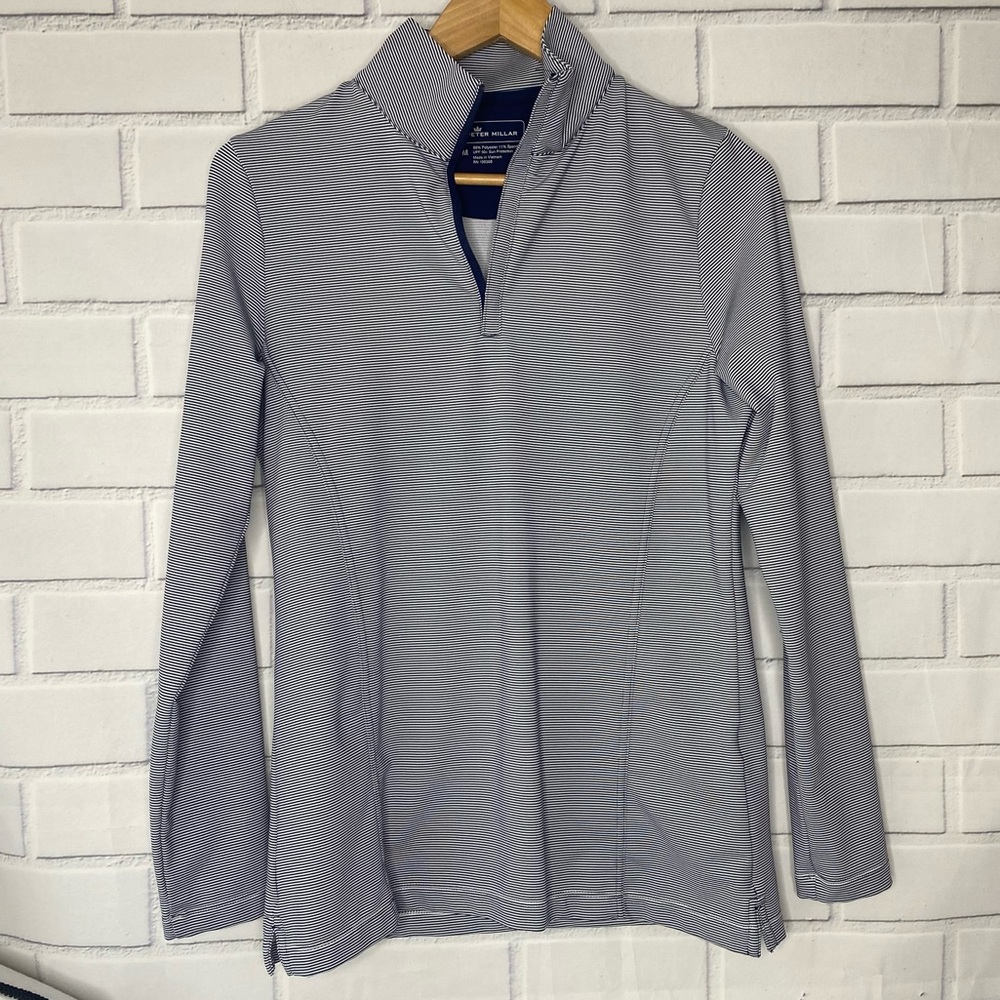 Peter Millar stripe Perth pullover size medium